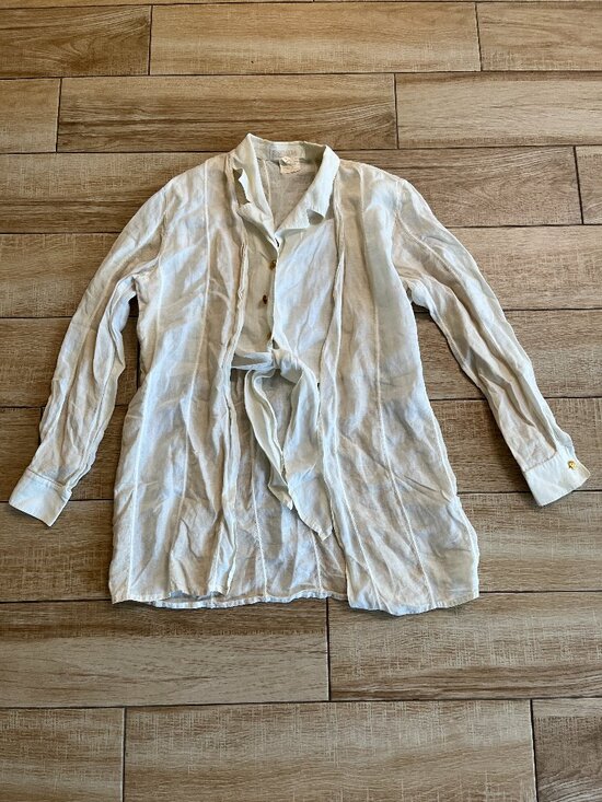 Escada Tops - Womens Escada Margaretha Ley Vintage Cream Blouse - 36